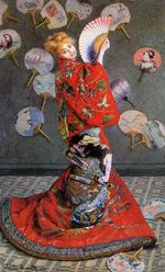 Клод Моне Японка (Камилла Моне в японском костюме) 1876г